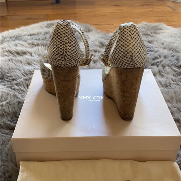Authentic Jimmy Choo leather platform wedges! - Picture 4 of 10